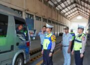 Satlantas Polres Rokan Hilir Gelar Tes Alkohol dan Ramp Check Kendaraan