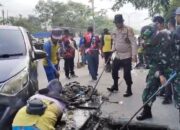 Sambut Ramadan, Pasar Selasa Panam Dibersihkan, Kapolsek Binawidya Turun Tangan