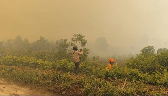 Karhutla Dekati Permukiman, Warga Rimbo Panjang Mulai Sesak Napas
