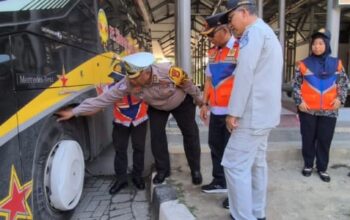 Ramp Check Long Weekend, Direktorat Lalu Lintas Polda Riau Pastikan Bus Layak Jalan