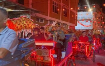 Atraksi Barongsai dan Naga Liong Semarakkan Imlek 2577, Polres Inhu Siaga Penuh
