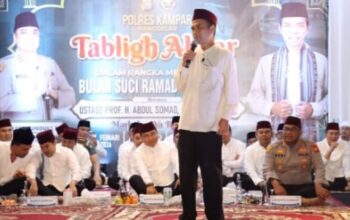Sambut Ramadan dengan Doa dan Tausiyah, Polres Kampar Gelar Tabligh Akbar Bersama UAS