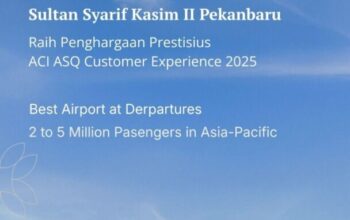 Bandara Sultan Syarif Kasim II Pekanbaru Raih Penghargaan Kelas Dunia