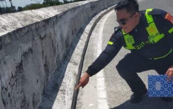 Diduga Hilang Konsentrasi, Pengendara Motor Terjun dari Flyover Pasar Pagi Arengka