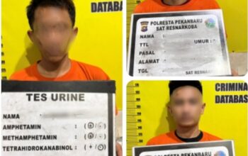 Dikendalikan Napi dari Balik Lapas, Tiga Kurir Sabu di Pekanbaru Ditangkap