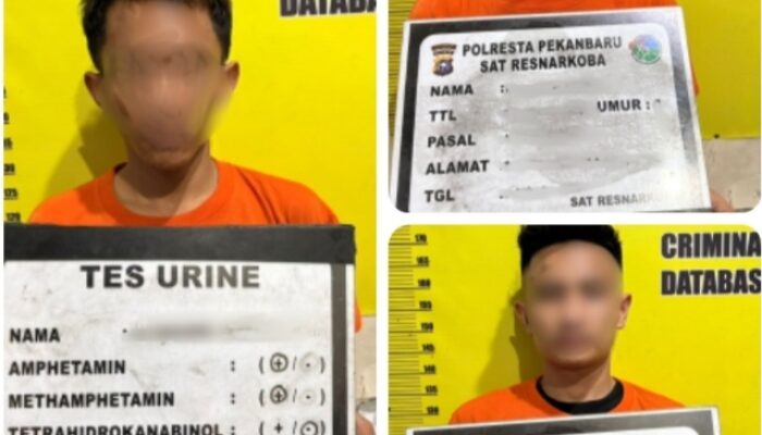 Dikendalikan Napi dari Balik Lapas, Tiga Kurir Sabu di Pekanbaru Ditangkap