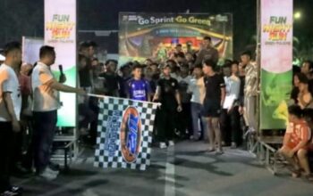 64 Pemuda Adu Sprint di Bangkinang, Polres Kampar Dorong Energi Positif Generasi Muda