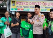 Kapolsek Binawidya Resmikan Posko Ojol, Buka Puasa Bersama Anak Yatim dan Driver Online