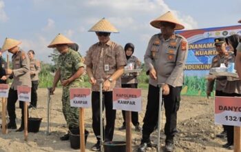 Wujudkan Ketahanan Pangan, Polres Kampar Bersama Forkopimda Tanam Jagung di Bangkinang