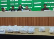 Polda Riau Bongkar Peredaran Heroin 23 Kg di Bengkalis, Dua tersangak diamankan