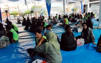 Buka Puasa di Balik Jeruji, Warga Binaan Lapas Pekanbaru Lepas Rindu dengan Keluarga